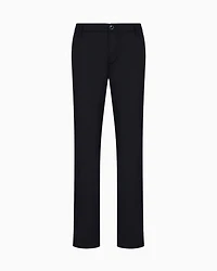 Armani Exchange - Regular fit gabardine trousers, Man, Black, Size: