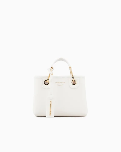 Emporio Armani - Deer-print MyEA mini bag, Woman, White, Size: TU