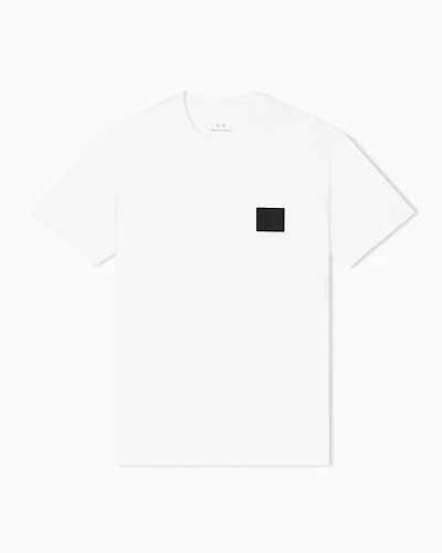 Armani Exchange - Regular fit T-shirt with patch, Man, White, Size: