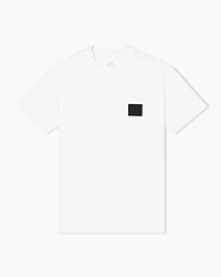Armani Exchange - Regular fit T-shirt with patch, Man, White, Size: