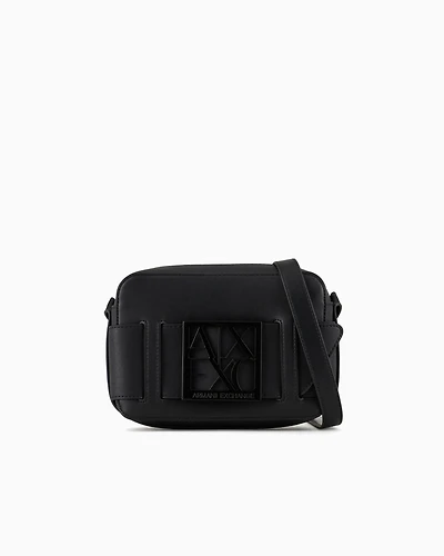 Armani Exchange - Crossbody bag with logo, Woman, Black, Size: TU
