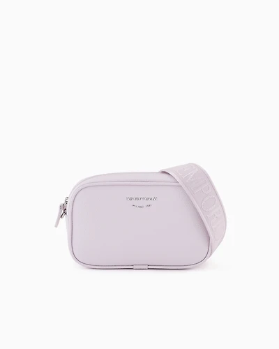 Emporio Armani - Deer-print camera case with shoulder strap, Woman, Pink, Size: TU