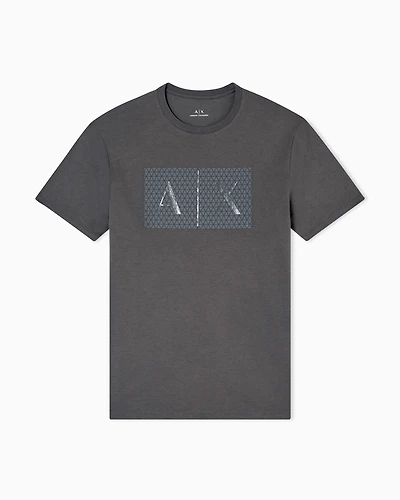 Armani Exchange -  Slim fit jersey T-shirt with logo, Man, Green, Size: