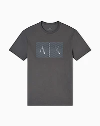 Armani Exchange -  Slim fit jersey T-shirt with logo, Man, Green, Size: