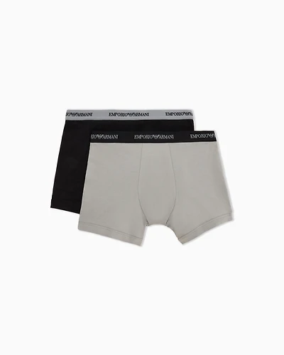 Emporio Armani - Two-pack of boxer briefs with core logo band, Man, Two-tone, Size: