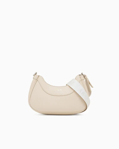 Armani Exchange - Crossbody bag with logo, Woman, Beige, Size: TU
