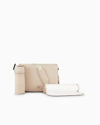 Emporio Armani - Mummy bag set with eagle plate, Boy, Beige, Size: TU