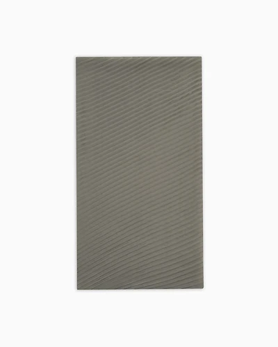 Emporio Armani - Pleated stole, Woman, Grey, Size: TU