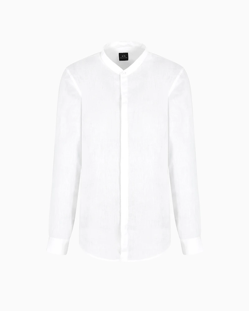Armani Exchange - Classic Shirts, Man, White, Size: