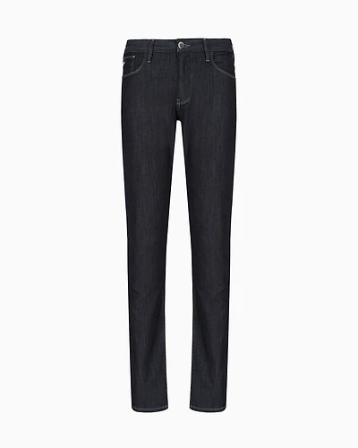 Emporio Armani - J06 Worn-effect wash, slim-fit, 8 oz denim jeans, Man, Blue, Size:
