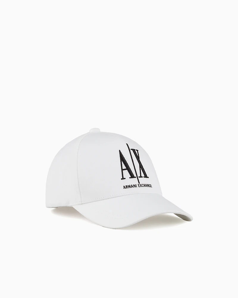 Armani Exchange - Icon Project Visor Hat, Woman, White, Size: TU