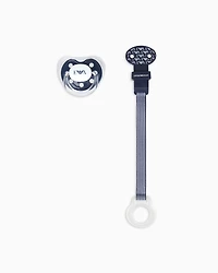 Emporio Armani - Baby care set with dummy and strap, Boy, Blue, Size: TU