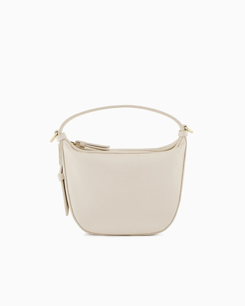 Armani Exchange - ASV Logo Handbag, Woman, White, Size: TU