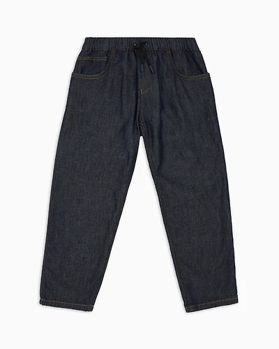 Emporio Armani - Drawstring-waist denim jeans , Boy, Blue, Size: