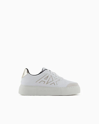 Armani Exchange - Sneakers with logo, Woman, White, Size: