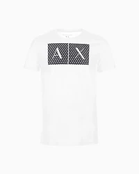 Armani Exchange -  Slim fit jersey T-shirt with logo, Man, White, Size: