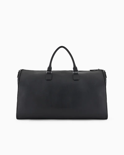 Emporio Armani - Suit carrier bag in tumbled leather , Man, Black, Size: TU