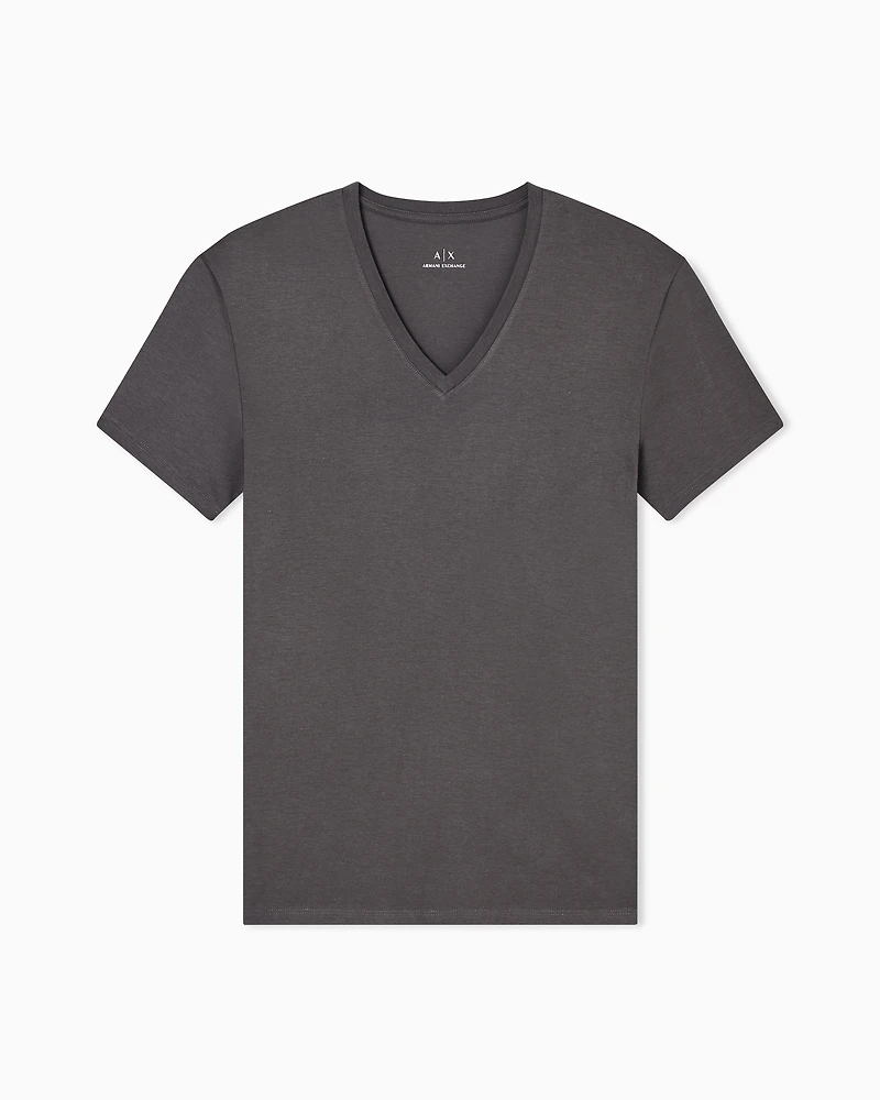 Armani Exchange - Slim fit T-shirt Pima cotton jersey, Man, Green, Size: