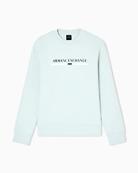 Armani Exchange - Crewneck sweatshirt with logo, Man, Green, Size: