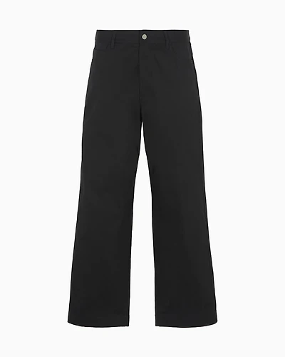Emporio Armani - ASV Capsule five-pocket trousers organic gabardine, Man, Black, Size: