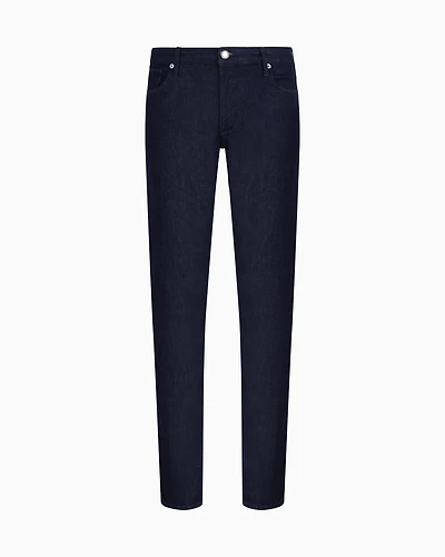 Emporio Armani - J06 Slim-fit jeans comfort twill 9.5 oz denim, Man, Blue, Size: