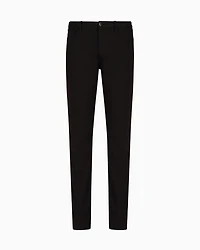 Emporio Armani - J11 Slim-fit extra comfort modal-blend denim jeans, Man, Black, Size: