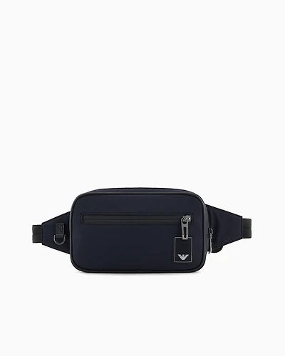 Emporio Armani - Travel Essentials nylon belt bag, Man, Navy Blue, Size: TU