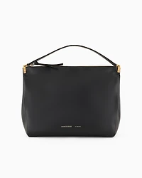 Emporio Armani - Large handbag in smooth leather, Woman, Black, Size: TU