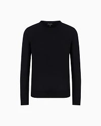 Emporio Armani - Pure virgin wool jumper, Man, Black, Size: