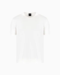 Armani Exchange -  Organic Cotton Knit T-Shirt, Man, White, Size: