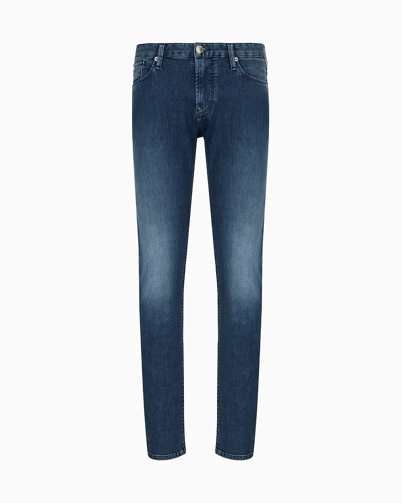 Emporio Armani - J06 Slim-fit jeans comfort twill 9.5 oz denim, Man, Blue, Size: