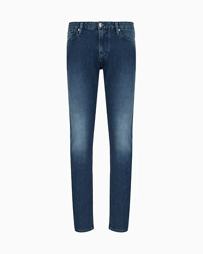 Emporio Armani - J06 Slim-fit jeans comfort twill 9.5 oz denim, Man, Blue, Size:
