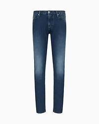 Emporio Armani - J06 Slim-fit jeans comfort twill 9.5 oz denim, Man, Blue, Size: