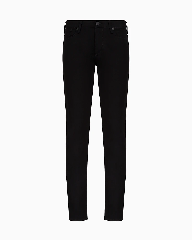 Emporio Armani - J06 Slim-fit, washed, 10.5 oz comfort-denim jeans, Man, Black, Size: