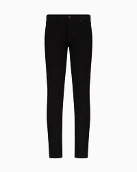 Emporio Armani - J06 Slim-fit, washed, 10.5 oz comfort-denim jeans, Man, Black, Size: