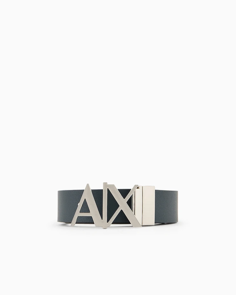 Double-sided leather belt