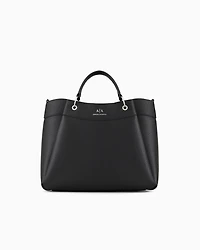 Armani Exchange - Large handbag with degradè shoulder strap, Woman, Black, Size: TU