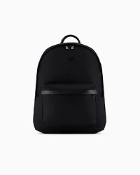 Emporio Armani - ASV recycled nylon backpack, Man, Black, Size: TU