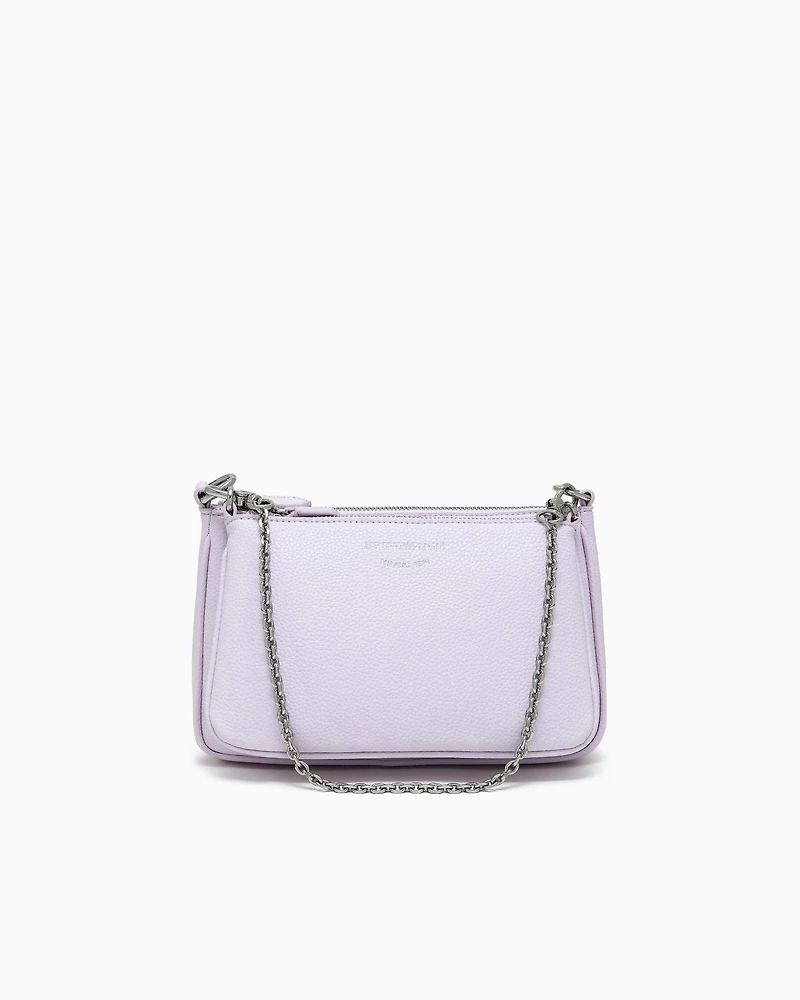 Emporio Armani - Deer-print double mini bag with shoulder strap, Woman, Pink, Size: TU