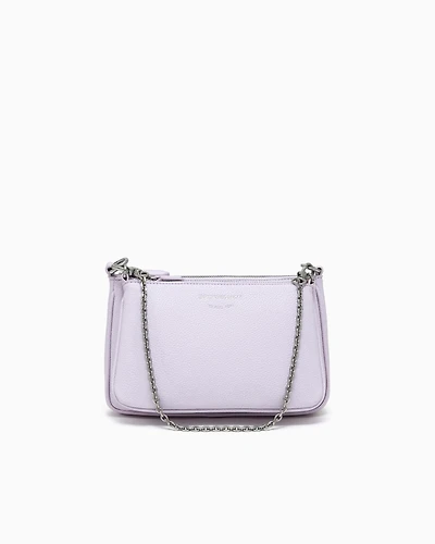 Emporio Armani - Deer-print double mini bag with shoulder strap, Woman, Pink, Size: TU