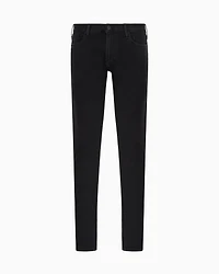 Emporio Armani - J06 Slim-fit, washed, 10.5 oz comfort-denim jeans, Man, Black, Size: