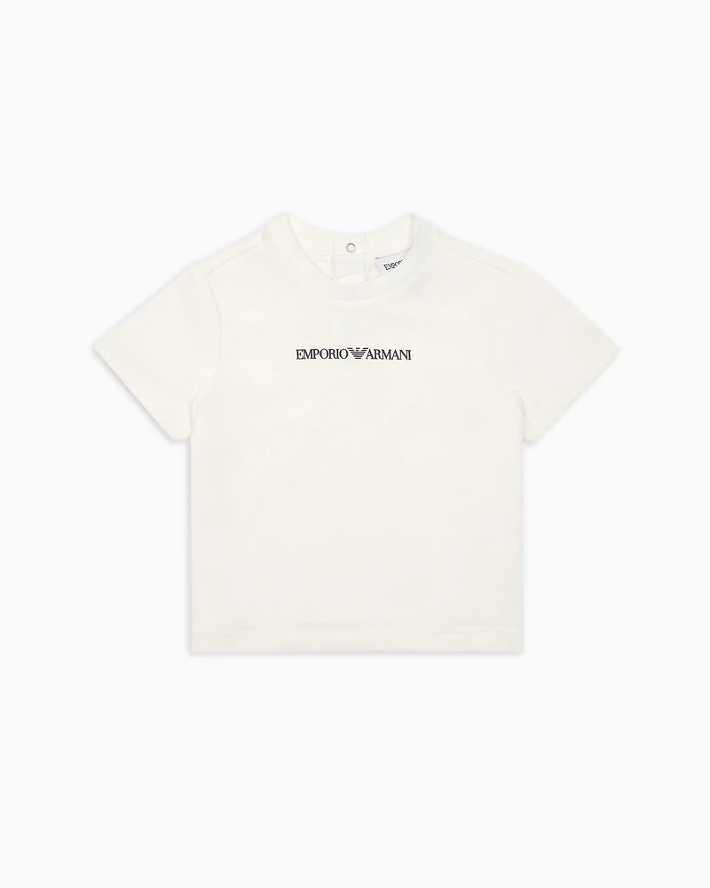 Emporio Armani - Jersey T-shirt with logo, Boy, White, Size: 18M