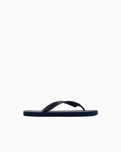Armani Exchange - Rubber flip flops, Man, Navy Blue, Size: