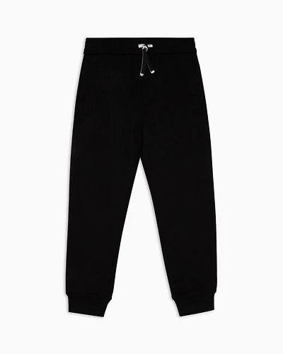 Emporio Armani - Modal-blend jersey comfort-fit joggers, Boy, Black, Size: