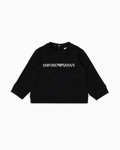 Emporio Armani - Modal-blend logo sweatshirt, Boy, Black, Size:
