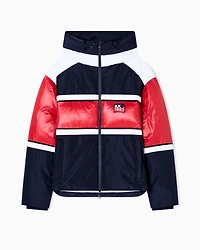 Jacket with contrasting bands