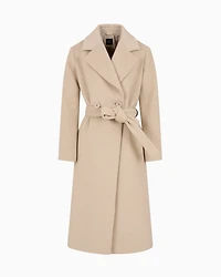 Armani Exchange - Coats, Woman, Beige, Size: