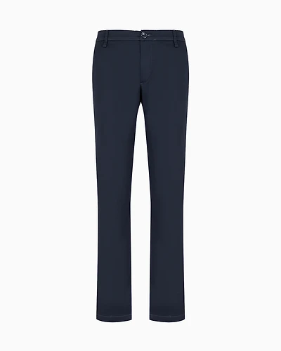 Armani Exchange - Regular fit gabardine trousers, Man, Blue, Size: