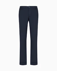 Armani Exchange - Regular fit gabardine trousers, Man, Blue, Size: