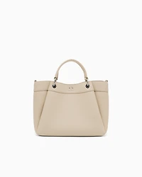 Armani Exchange - Medium handbag with degradè shoulder strap, Woman, Beige, Size: TU